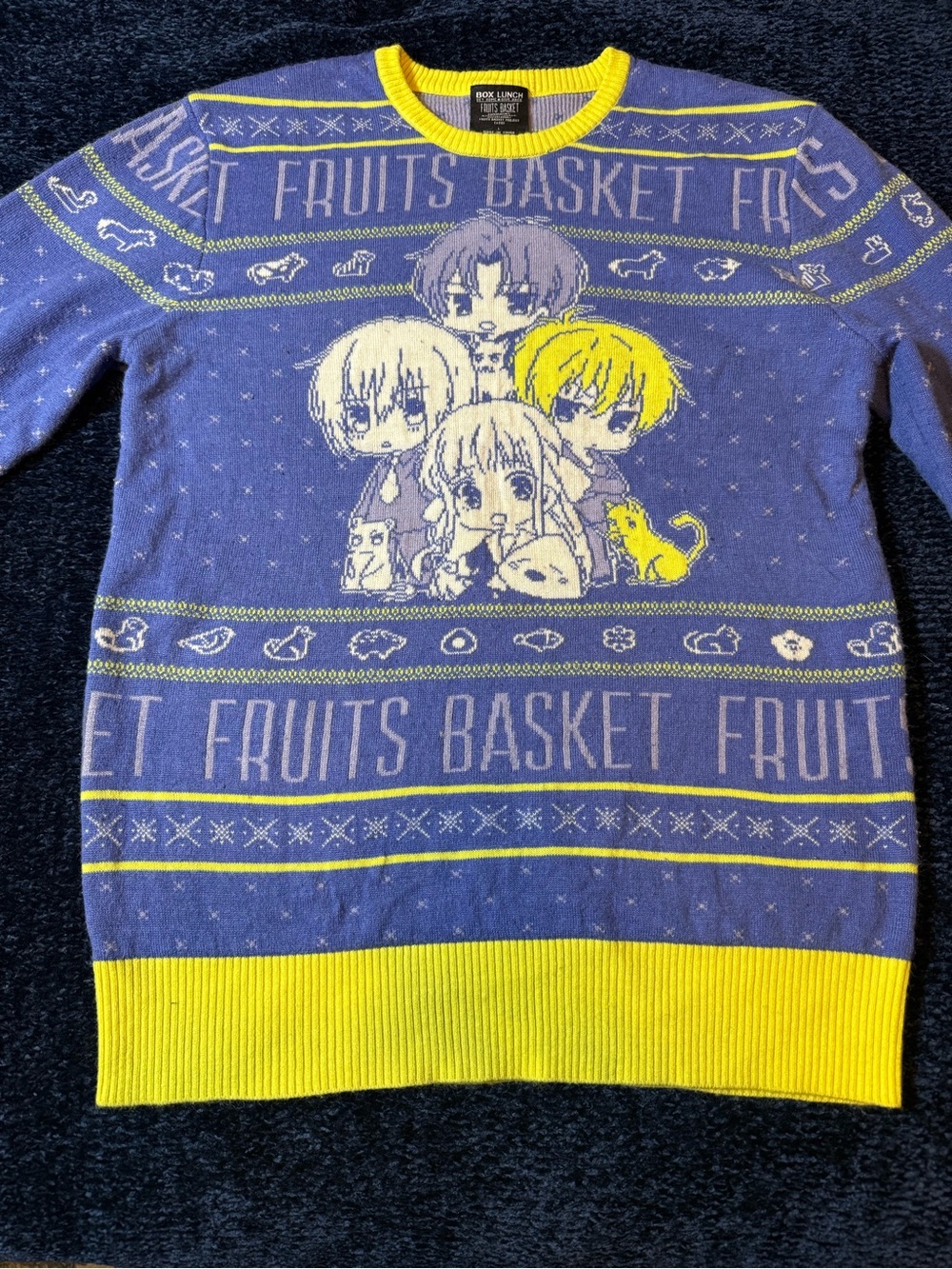 Fruits Basket Funimation BoxLunch Anime Ugly Christmas Sweater Size
